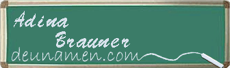 Adina Brauner Visitenkarte